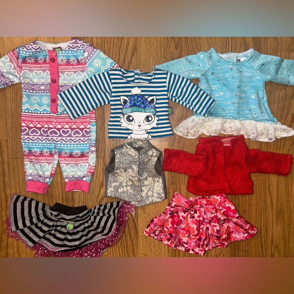 18” Doll Clothing Bundle Fits American Girl OG Fashion Doll Outfits Mixed Lot
